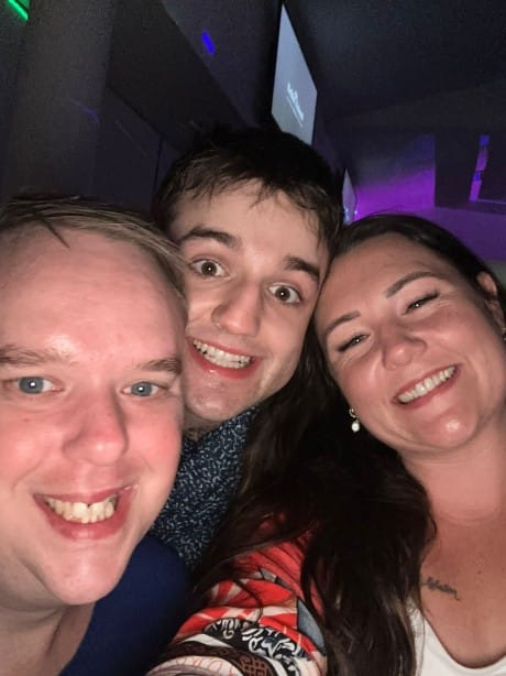 Group of people smiling