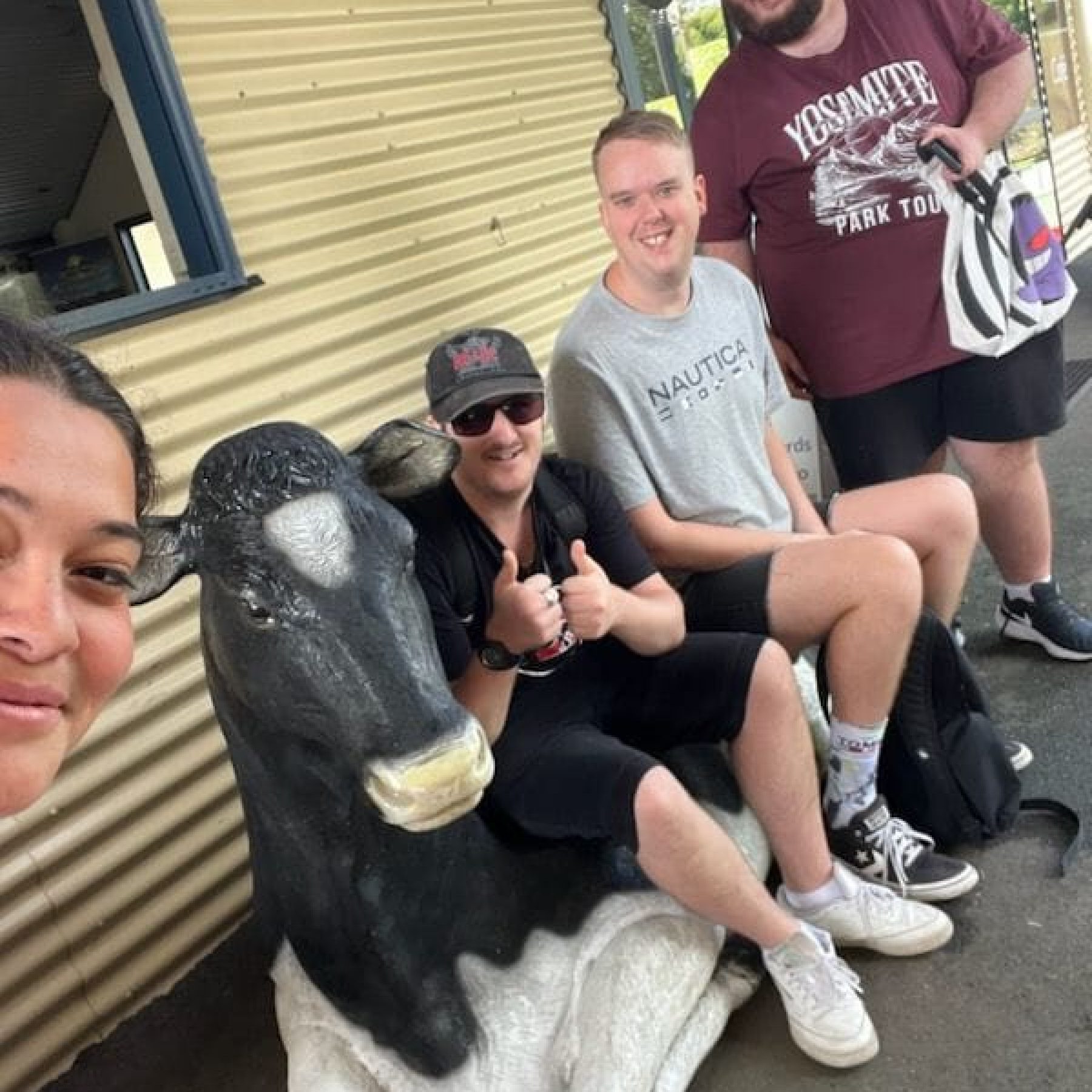 Group of people smiling