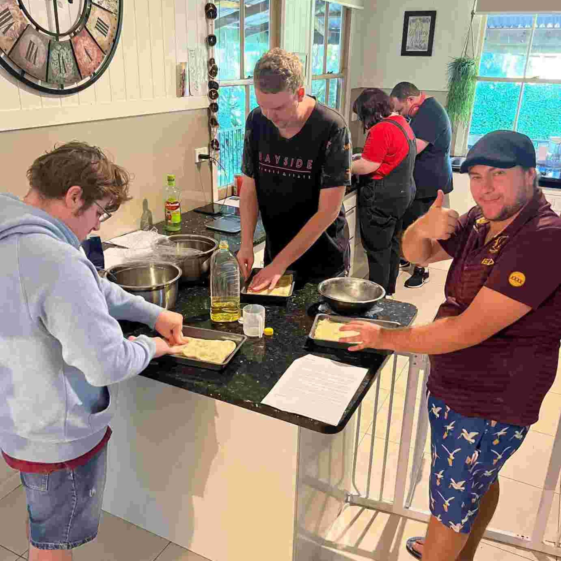 Group of people cooking